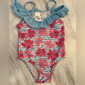 Floatimini Girls Floral Ruffle One-Piece Swimsuit | Size 6X